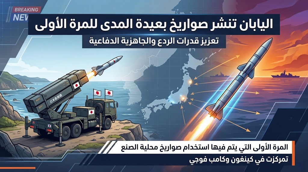 اليابان تنشر صواريخ بعيدة المدى للمرة الأولى