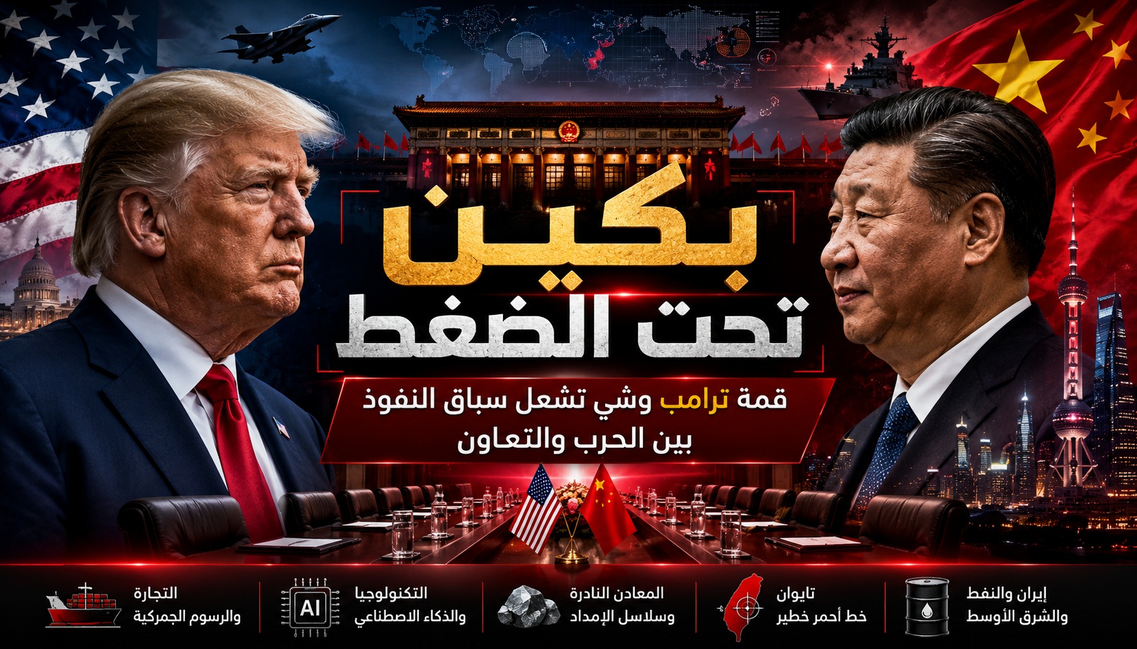 بكين تحت الضغط: قمة ترامب وشي تشعل سباق النفوذ بين الحرب والتعاون