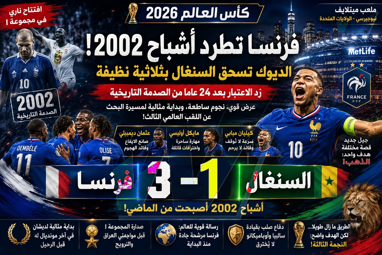 فرنسا تنجو من اختبار السنغال