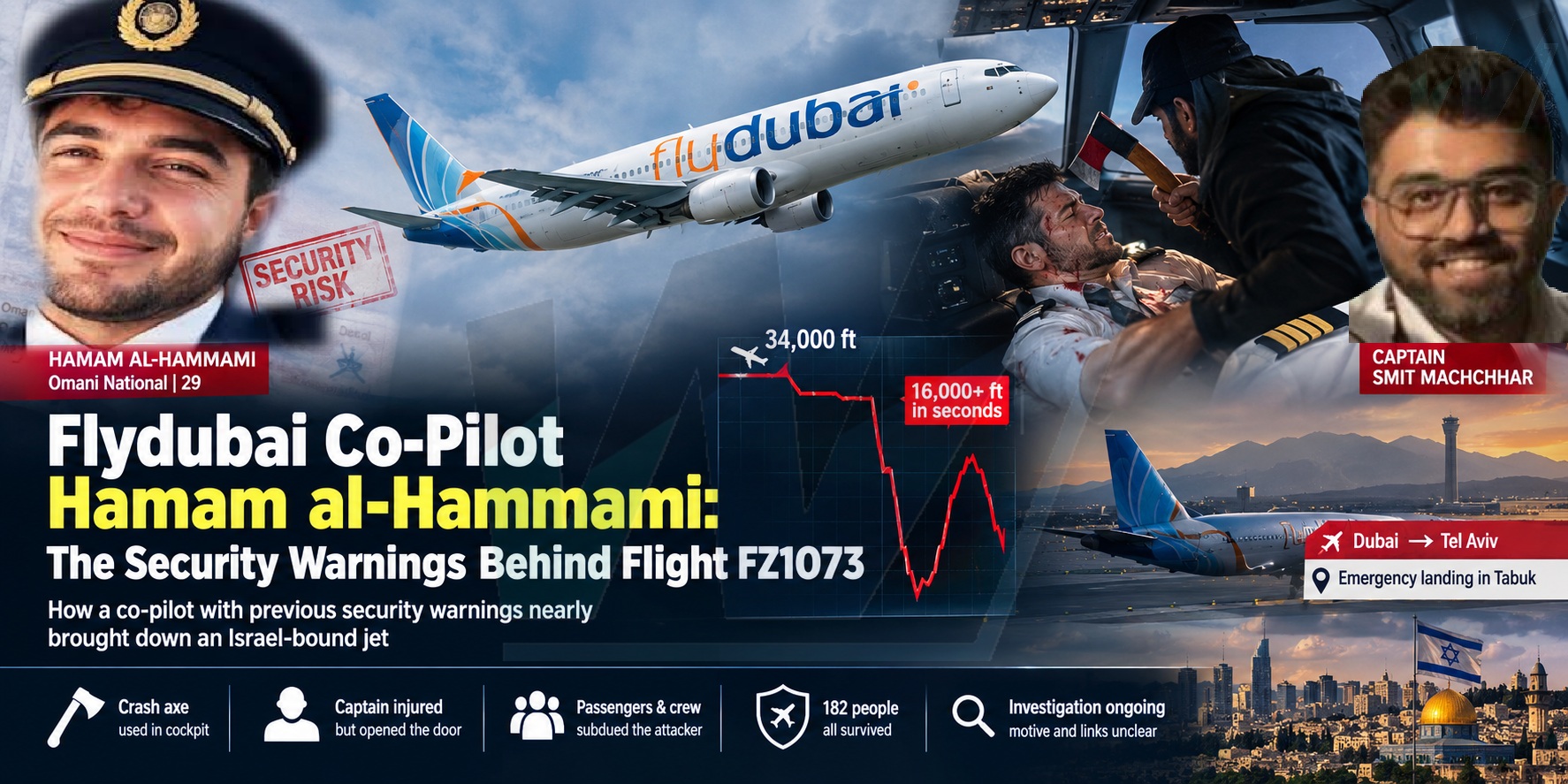 طائرة فلاي دبي FZ1073: كيف نجا 182 شخصاً من كارثة في الجو؟